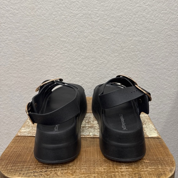 Jeffrey Campbell Blithe Black Platform Sandals Size 7 NEW - Picture 5 of 7